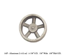 Unmachined Aluminium  FWC-5AP Flywheel 1 7/8 inch DIa x 7/8 W X 5/8 Hub Dia